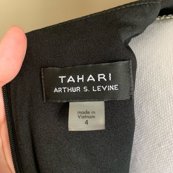 Tahari by ASL Side Drape Faux Wrap Dress - Picture 5 of 5